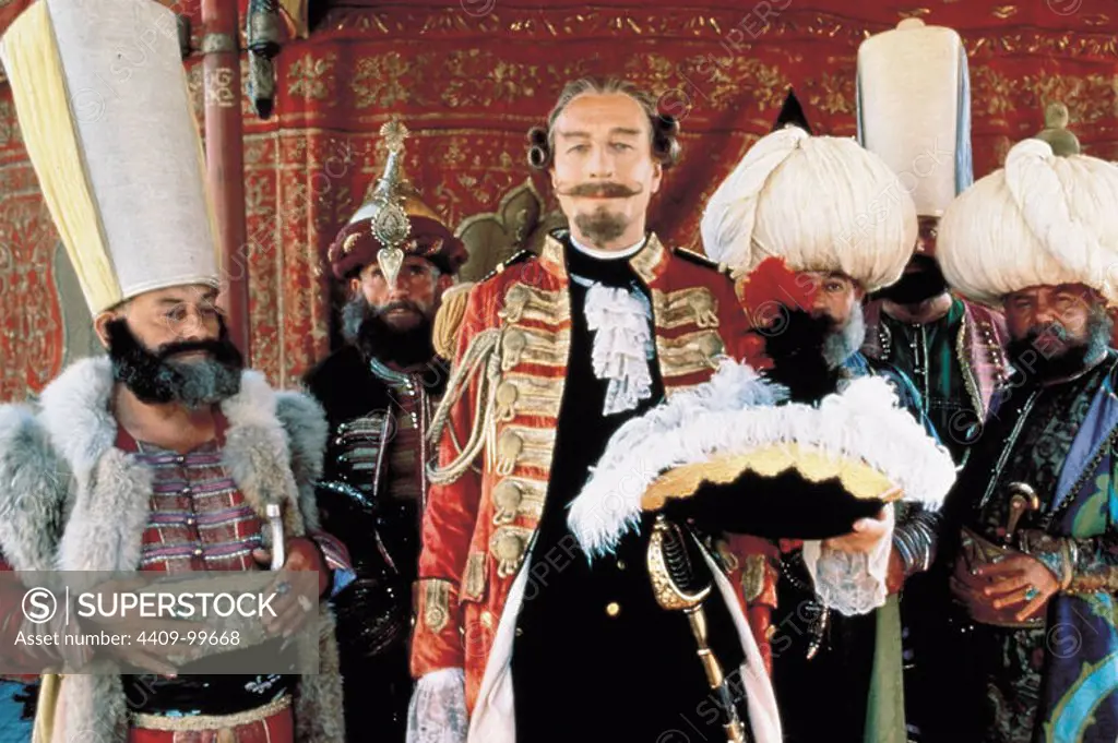 JOHN NEVILLE in THE ADVENTURES OF BARON MUNCHAUSEN (1988), directed by TERRY GILLIAM.