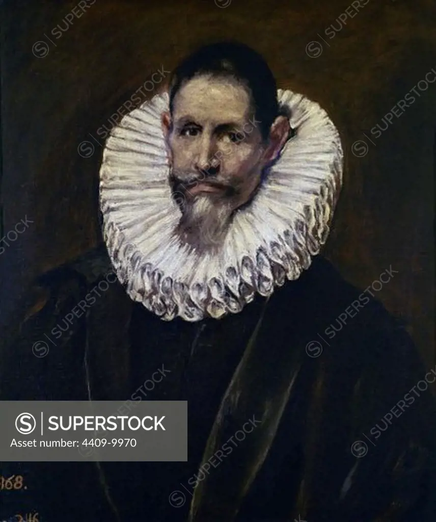 Graduate Jeronimo Ceballos, Treasury jurist (1562-1623). El licenciado Jeronimo Ceballos, jurista de Hacienda . Madrid, Prado museum. Author: EL GRECO. Location: MUSEO DEL PRADO-PINTURA, MADRID, SPAIN.