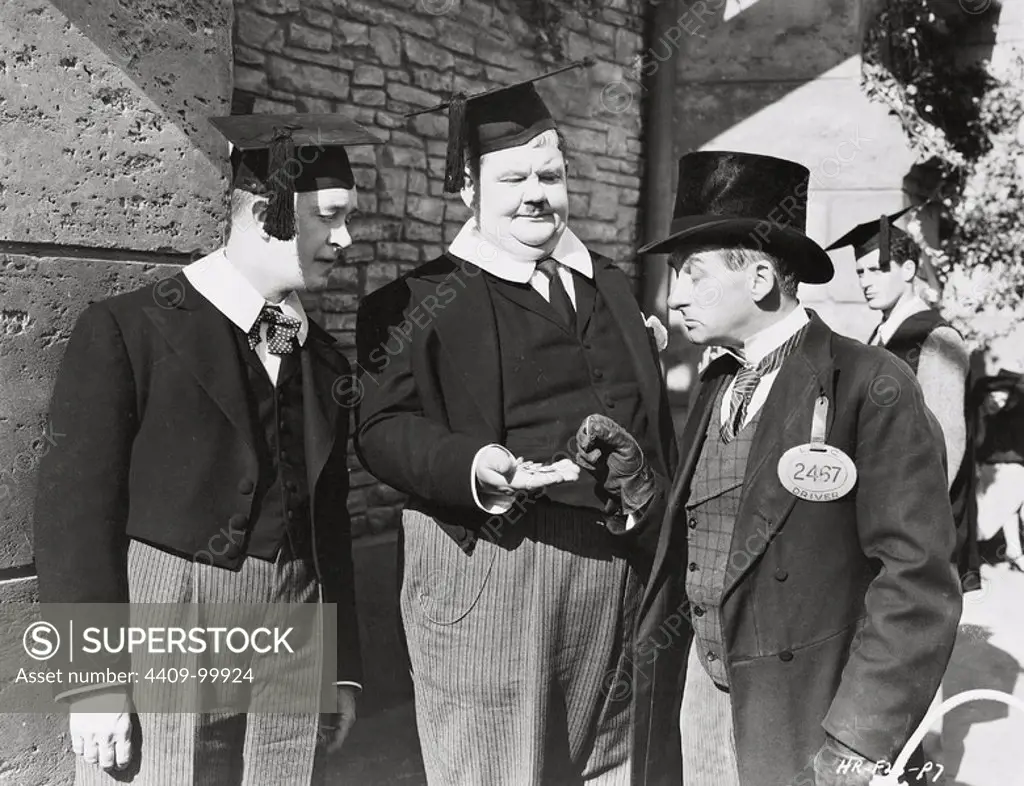 OLIVER HARDY and STAN LAUREL in A CHUMP AT OXFORD (1940), directed by ALF GOULDING.