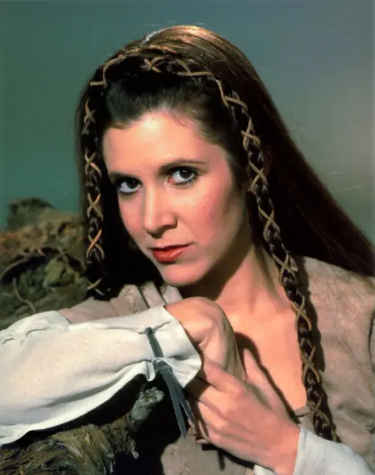 CARRIE FISHER in STAR WARS: EPISODE IV-A NEW HOPE (1977), directed by GEORGE LUCAS.