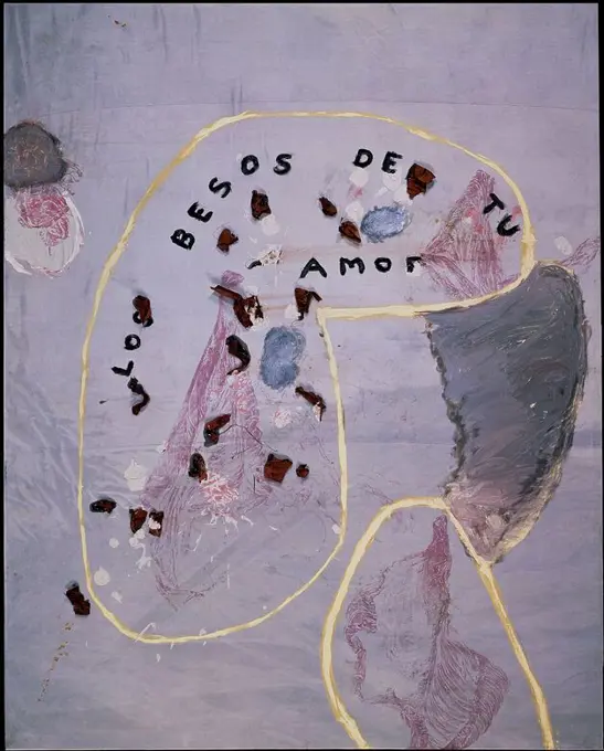 LOS BESOS DE TU AMOR - 1994. Author: JULIAN SCHNABEL. Location: GALERIA SOLEDAD LORENZO. MADRID. SPAIN.