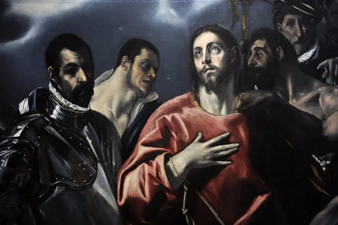 El Greco (1541-1614). Cretan painter. The Disrobing of Christ (El Expolio), 1580-1600. Detail. Museum of Fine Arts. Budapest. Hungary.