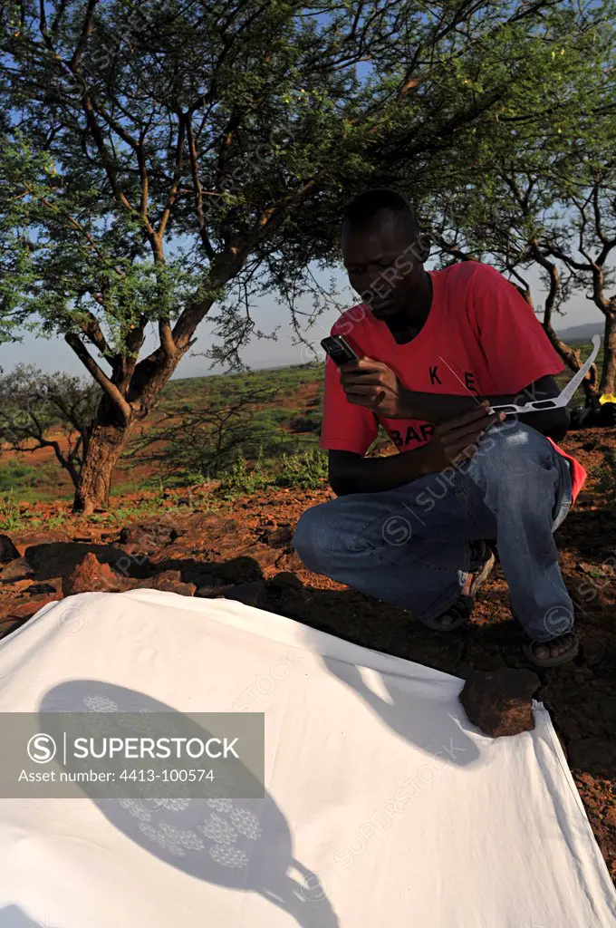 Projecting an annular solar eclipse through a sieve Kenya