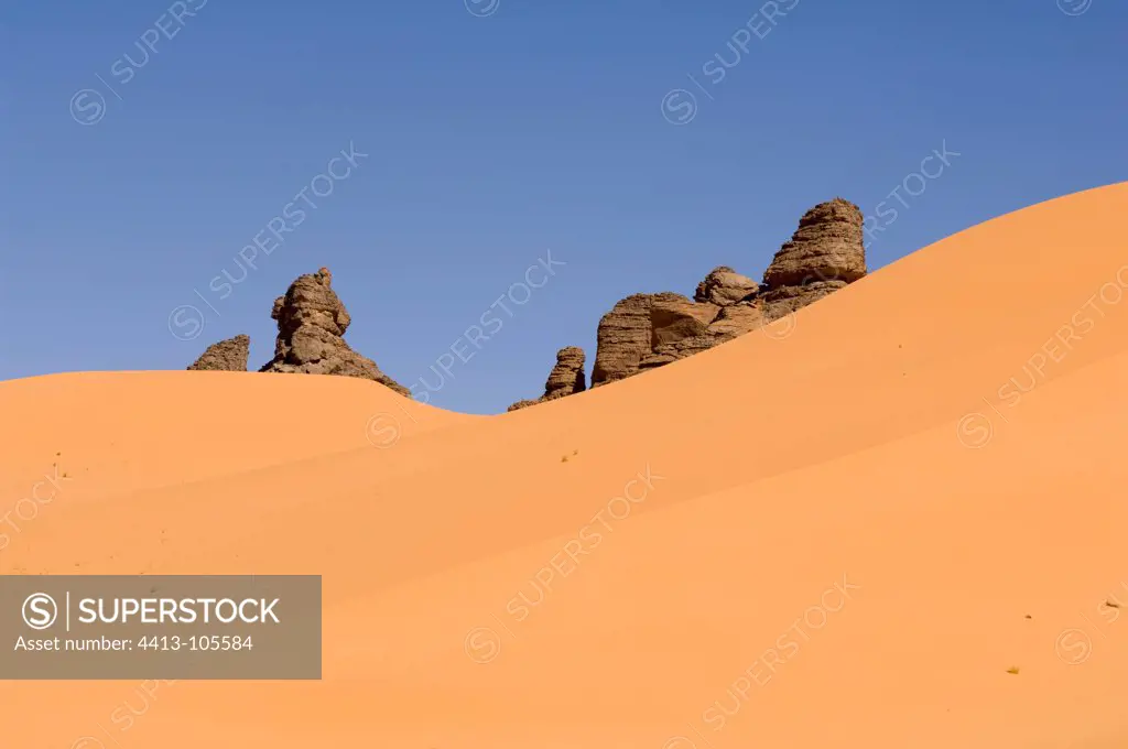 Massive Akakus Sahara Desert Fezzan Libya