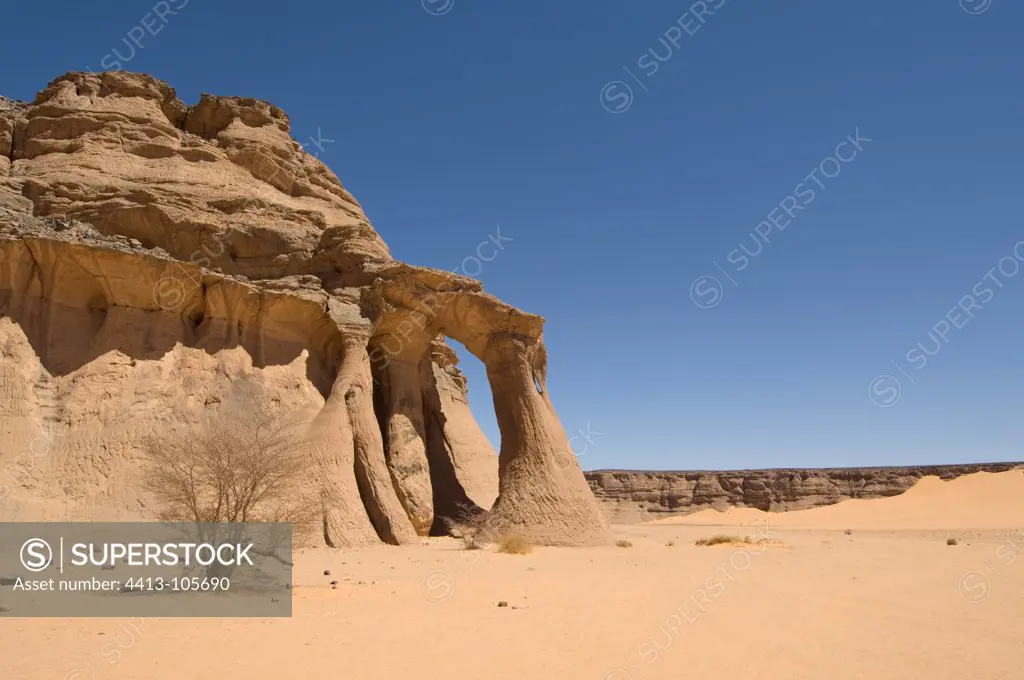 Red Rhino Arch Tin Ghalega Massif Akakus Fezzan Libya