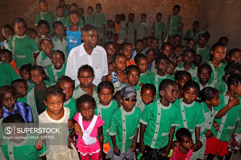 Inauguration of a bush school in Madagascar