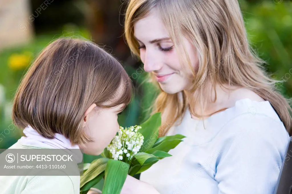Lily of the Valley Girl feeling held by a teenage France