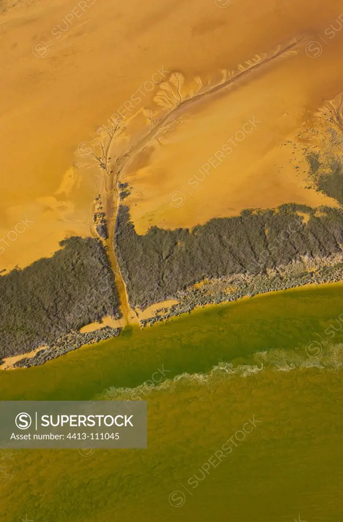 The Rio Tinto on the Costa de la Luz in Spain