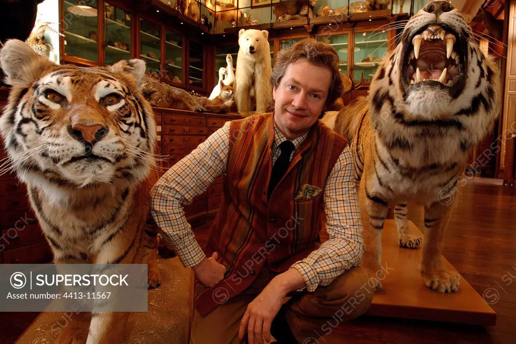 Owner of the Deyrolle Shop and naturalized animals