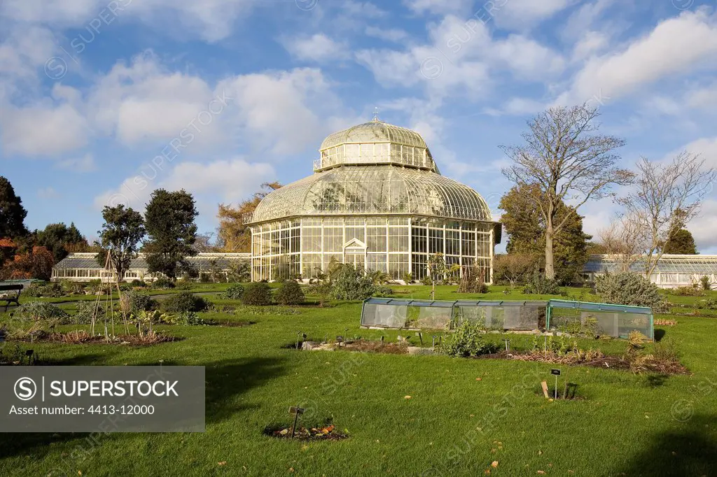 Greenhouses of the Botanical garden of Glasnevin Dublin Ireland