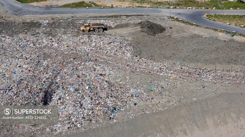 Landfill of waste Pont à Mousson France