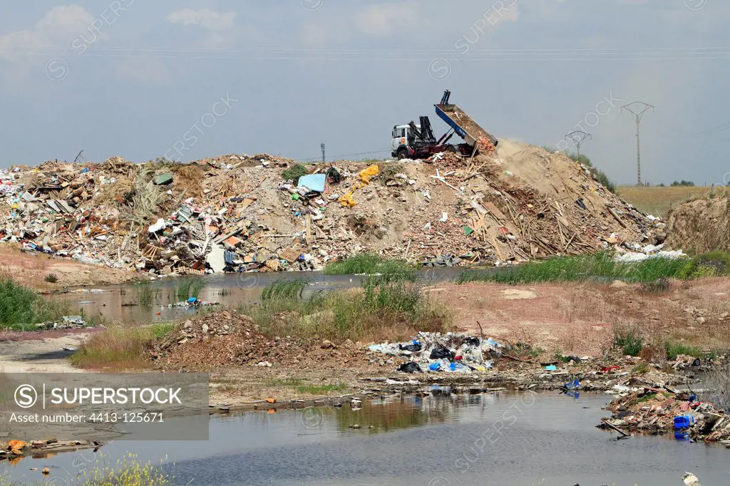 Garbage dump in Spain