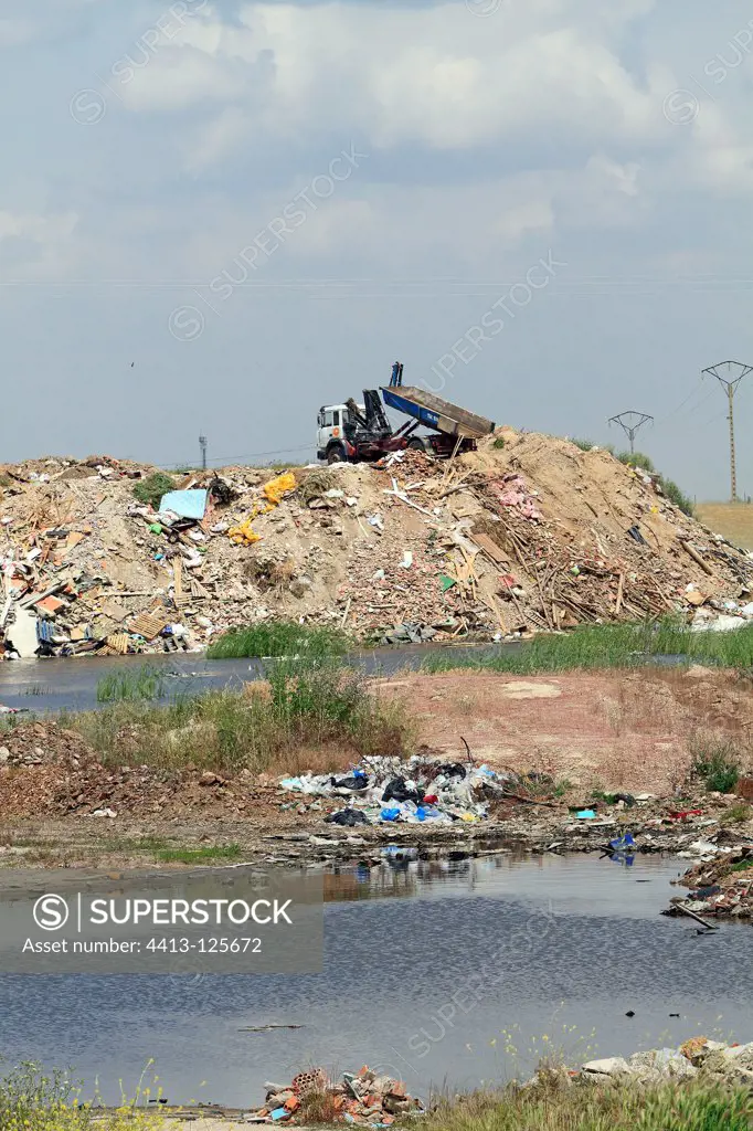 Garbage dump in Spain