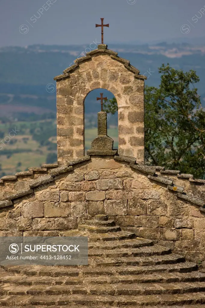 Chapel with a slate roof in Catalonia Spain