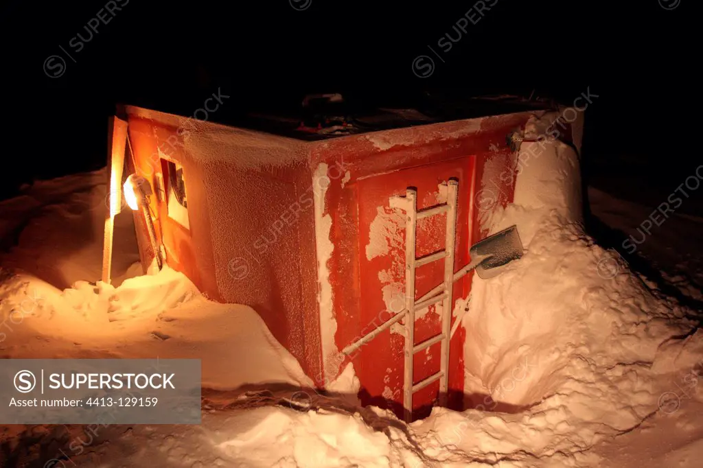 Scientific Shelter Polar Night Concordia Station Antarctic