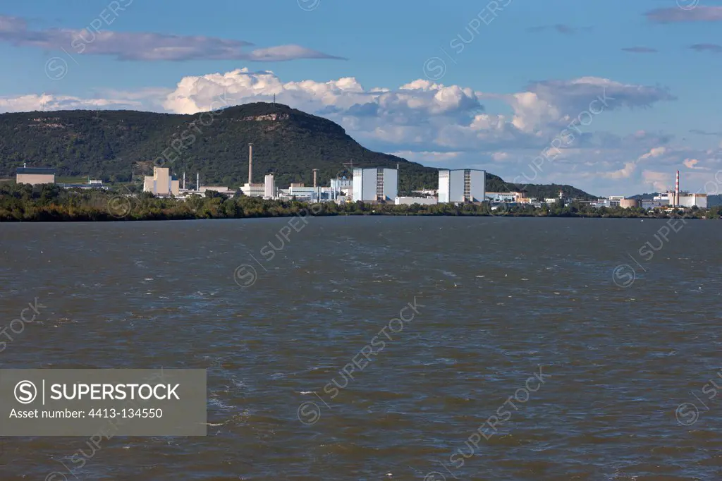 Marcoule nuclear site on the banks of the Rhone France