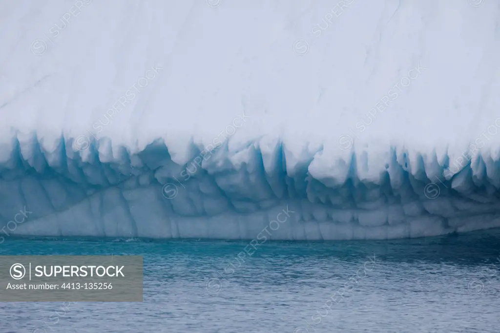 Base of Iceberg in Disko Bay Greenland
