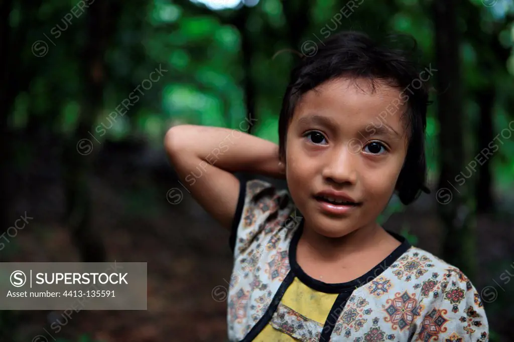 Portrait of girl Gangga Lombok Indonesia