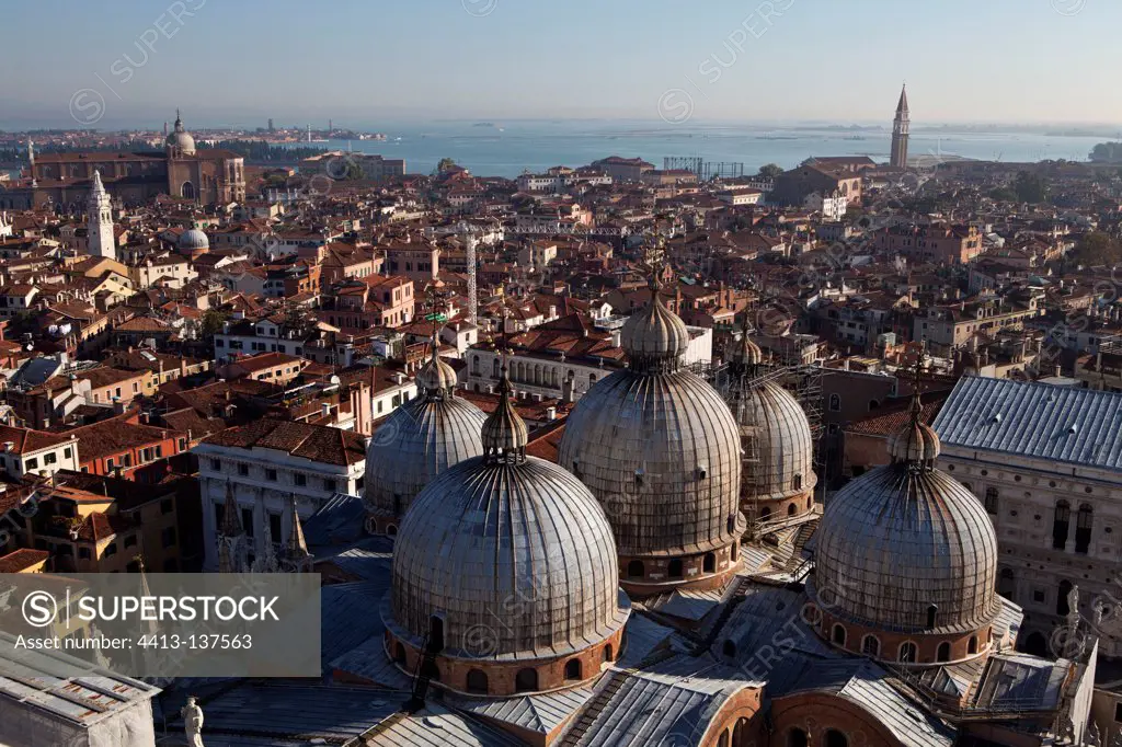 St. Mark's Basilica for the campanile in Venice Italy
