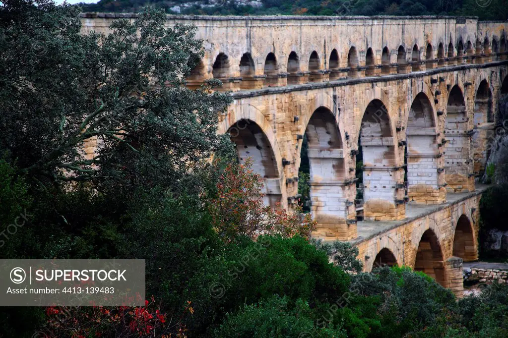 Pont du Gard in fallFrance