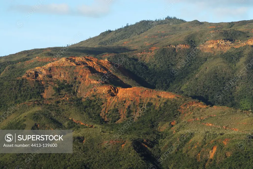 Mining in the Central Chain New Caledonia