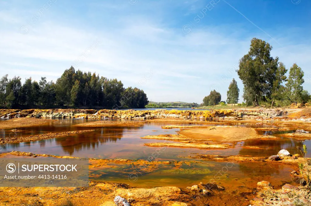Acid river of Rio Tinto in Spain