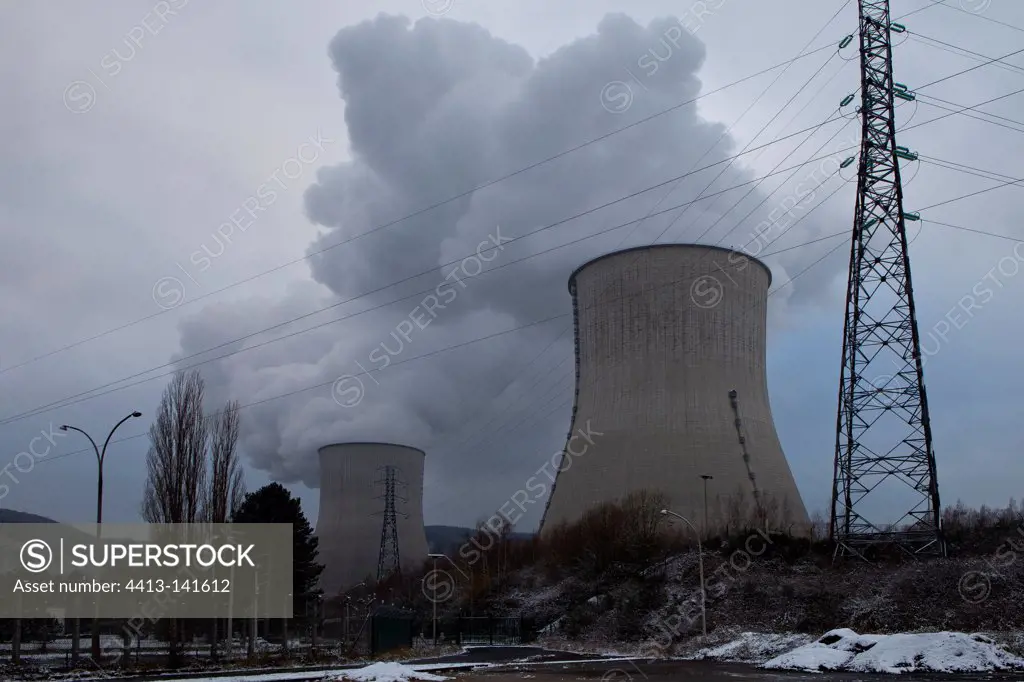 Chooz nuclear power station Ardennes France