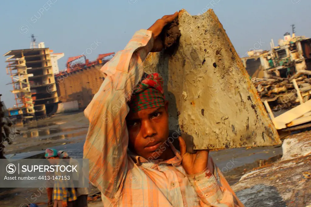 Child on a shipbreaking yard Bangladesh