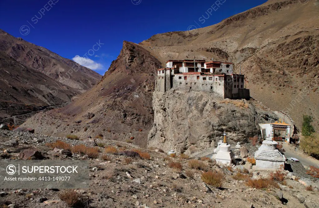 Bardan monastery in the valley of the Lung na India