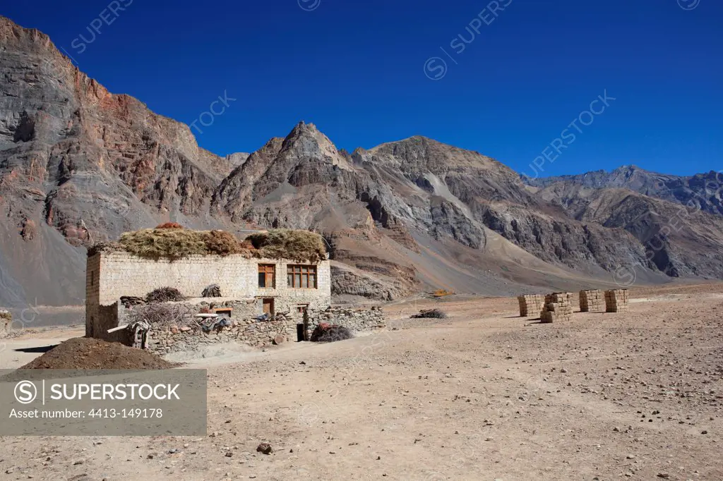 Pidmo home village of Zanskar in India