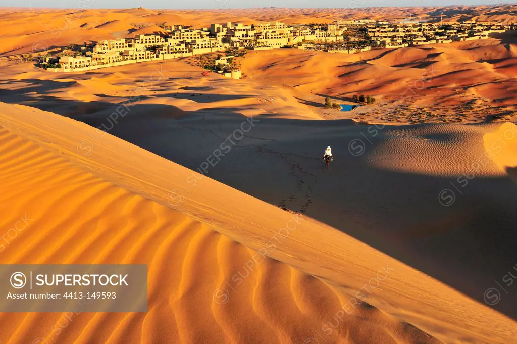 Resort in the desert of Rub al-Khali Abu Dhabi