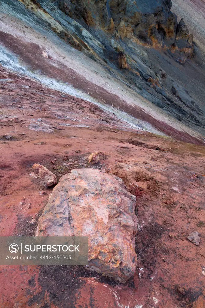 Colored rock Landmannalaugar Iceland