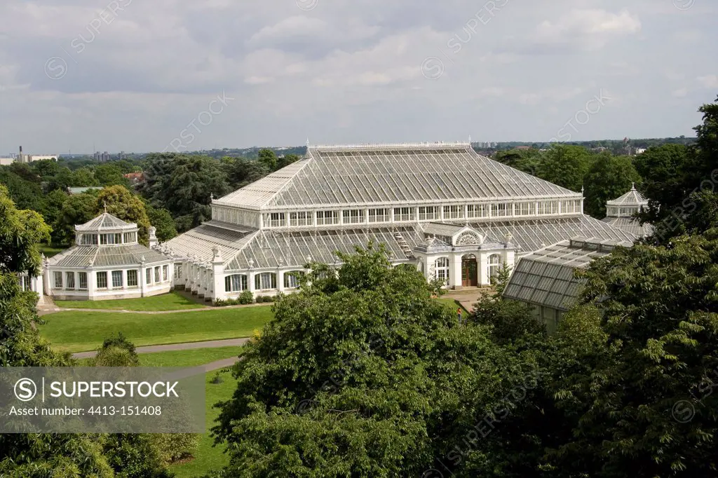 The Temperate House at Kew Gardens, London, UK