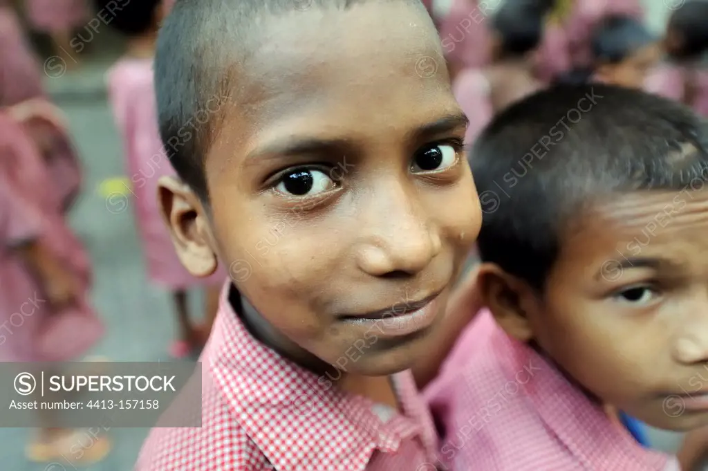 Schoolchildren from the Tomorrow Foundation in Calcutta India