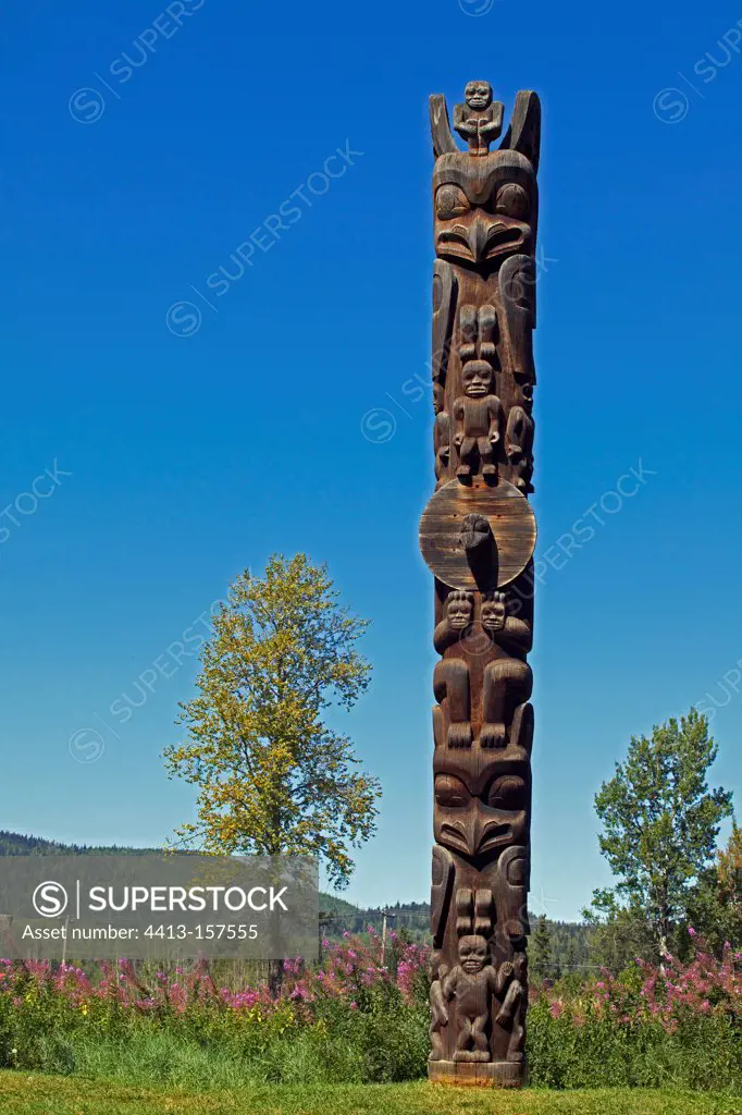 Totem former representative of human beings and a seal