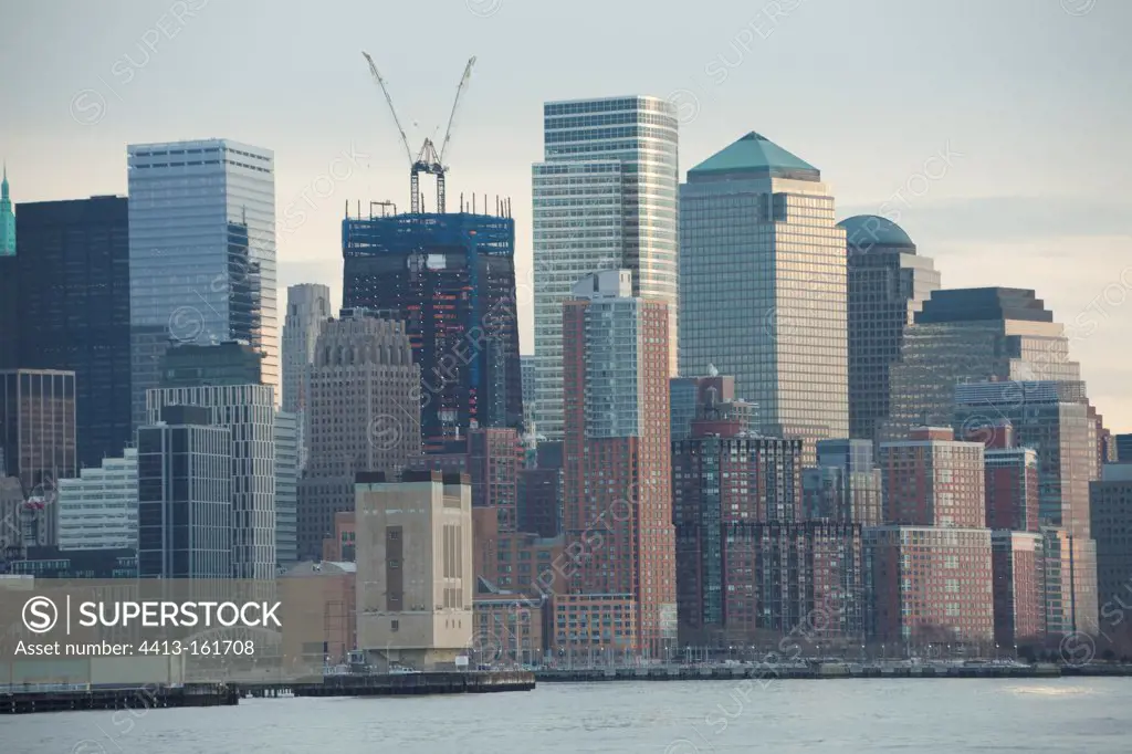 Buildings in the southern tip of Manhattan New York