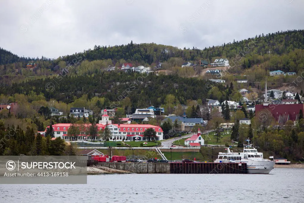 Tadoussac seen the St. Lawrence River Quebec Canada