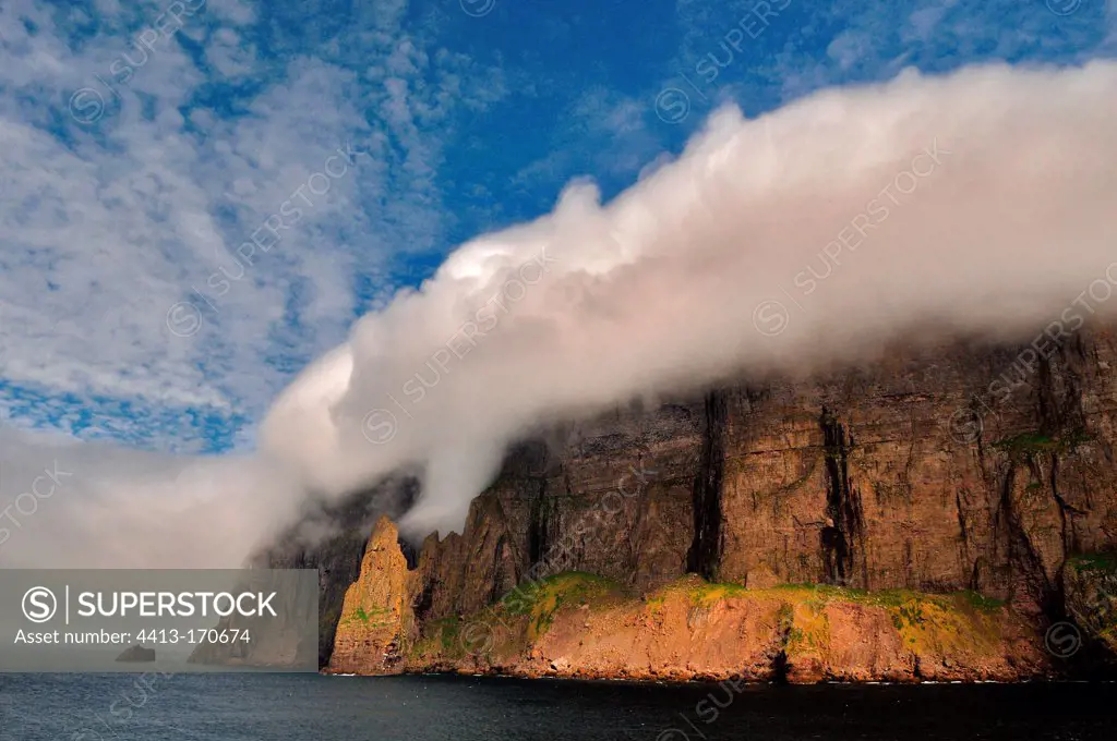 Cliff Streymoy Island Faroe Islands