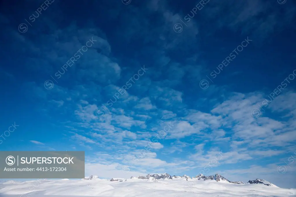 Landscape of the island Ammassalik Greenland