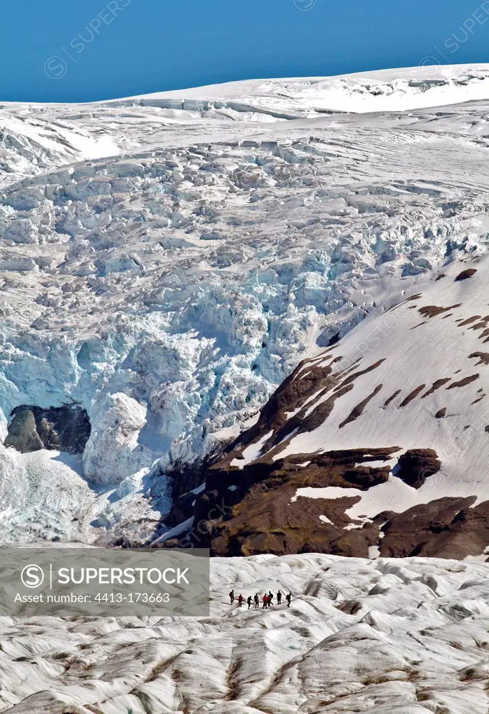Skaftafellsjökull glacier in southern Iceland