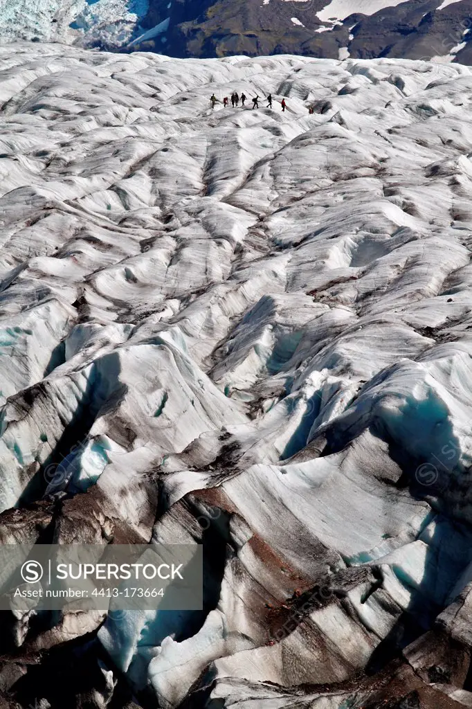 Skaftafellsjökull glacier in southern Iceland