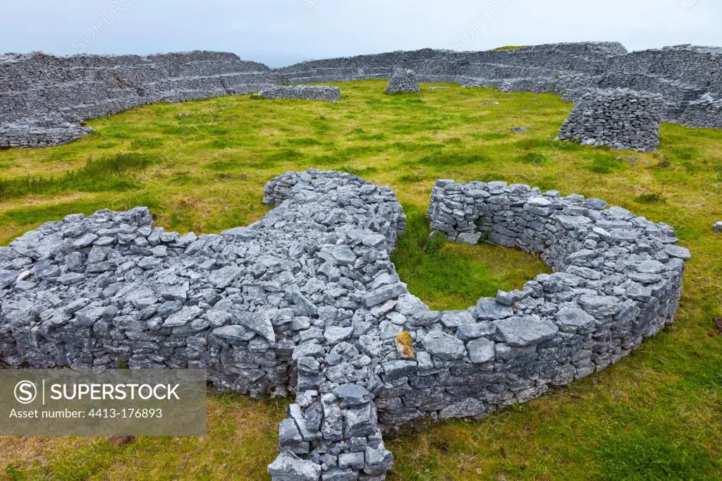 Dún Chonchúir Fort at Inishmore Island Aran Islands Ireland