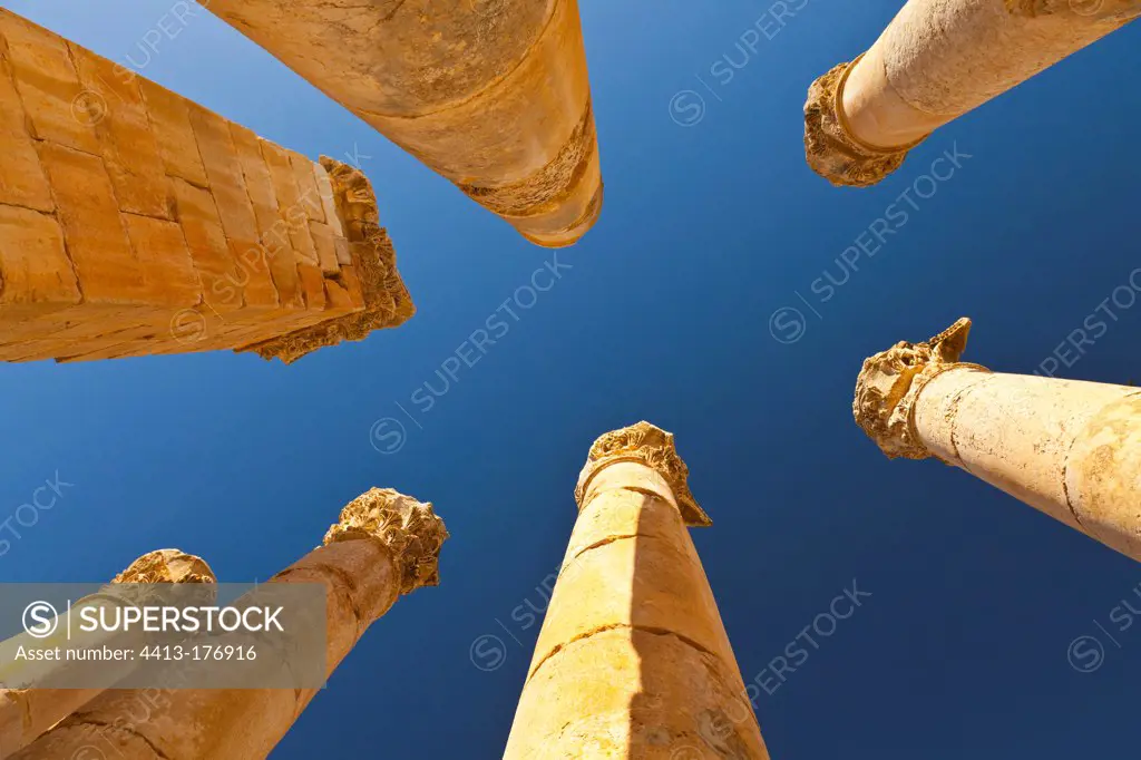 Temple of Zeus Ancient city of Jerash Jordan
