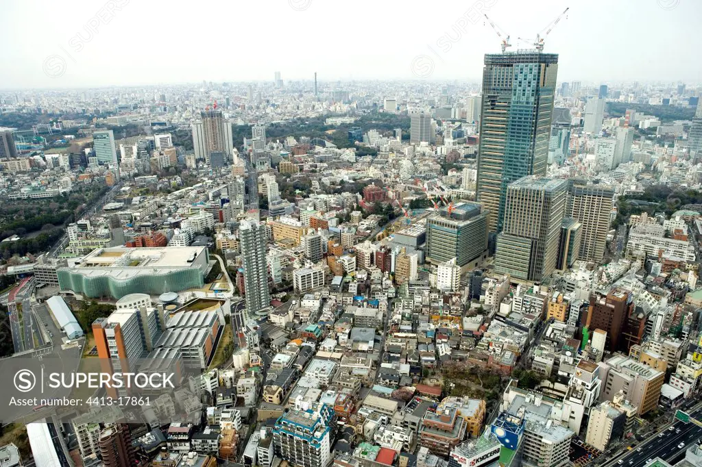 Sight of Tokyo Seen of Mori Tower Japan