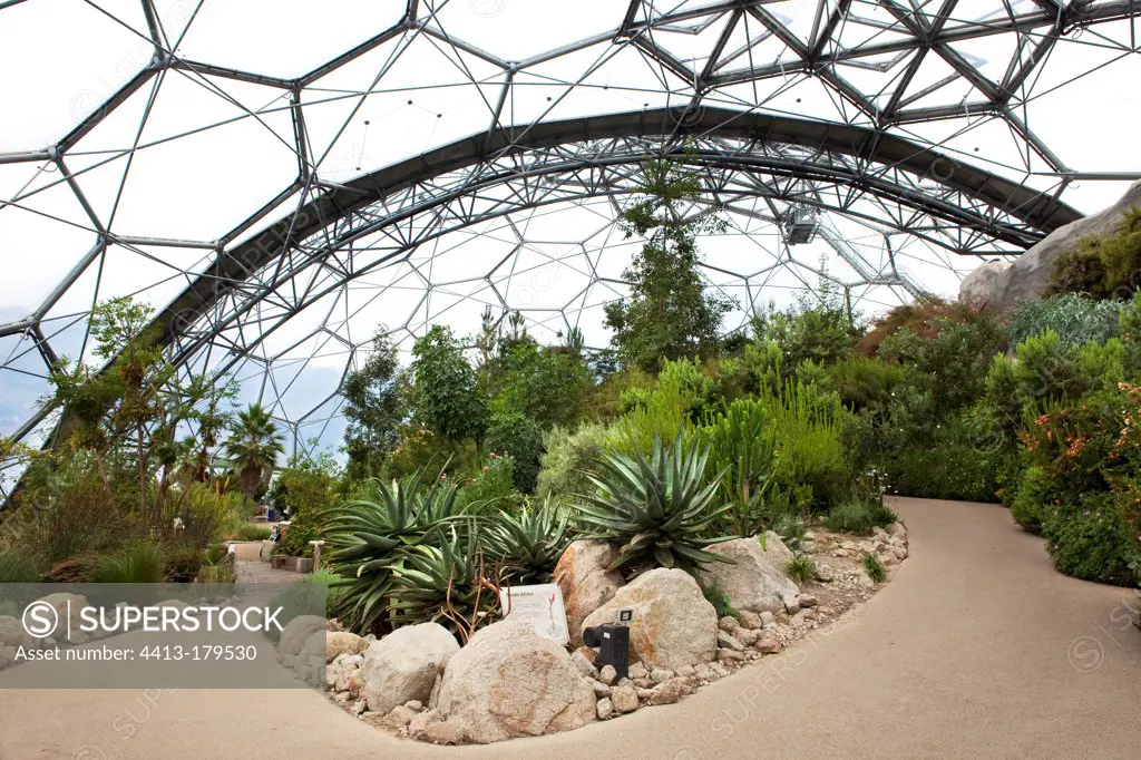 Eden Project greenhouse in Cornwall England