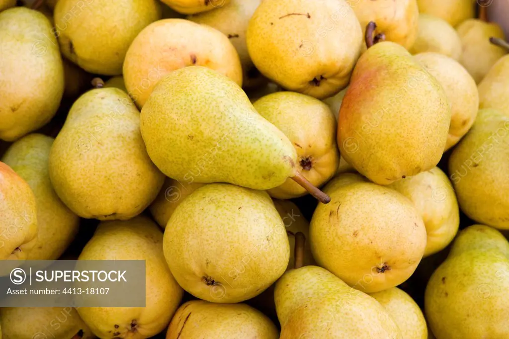 Loose Pears at market Provence France