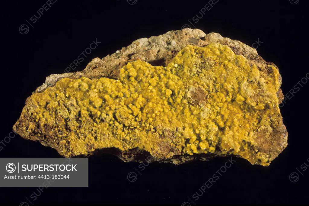Autunite radioactive mineral