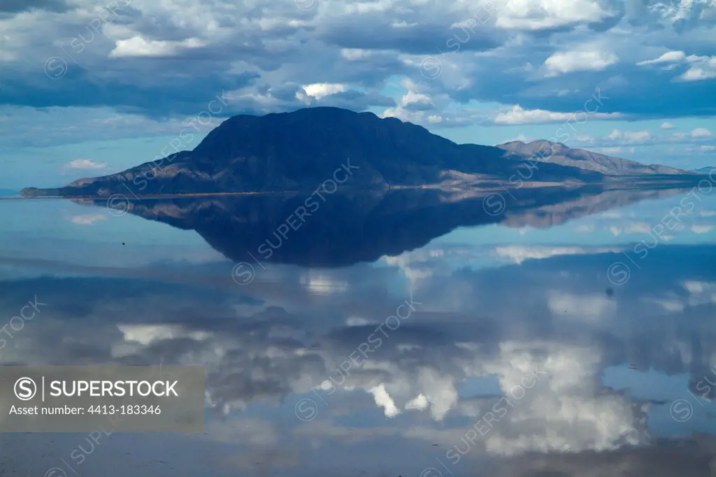 Volcano and Lake Natron Rift Valley Tanzania