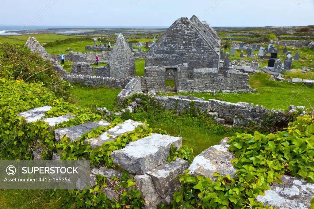 Seven Churches Inishmore Island Aran Islands West Ireland