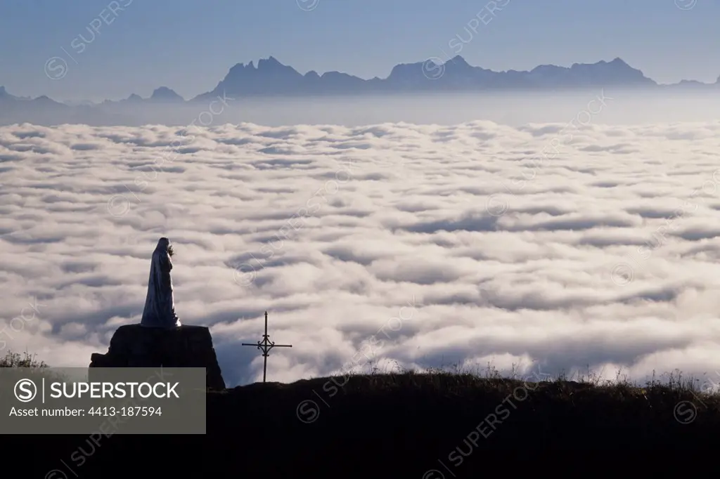 The Virgin and the Cross Pointe Andey Alps France